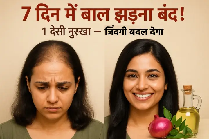 7 दिन में बाल झड़ना बंद! ये 1 घरेलू नुस्खा बदल देगा आपकी ज़िंदगी